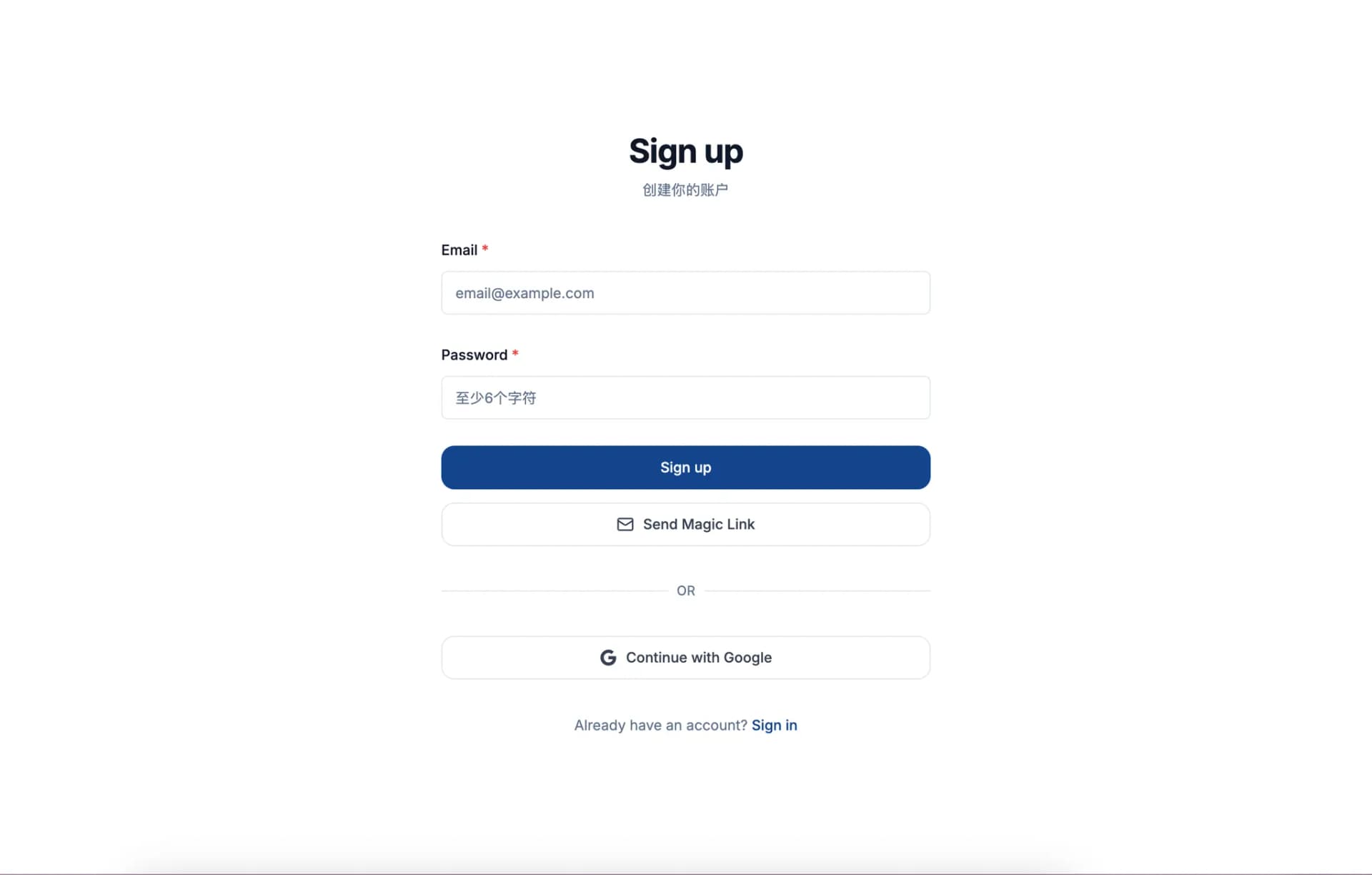 Register Account