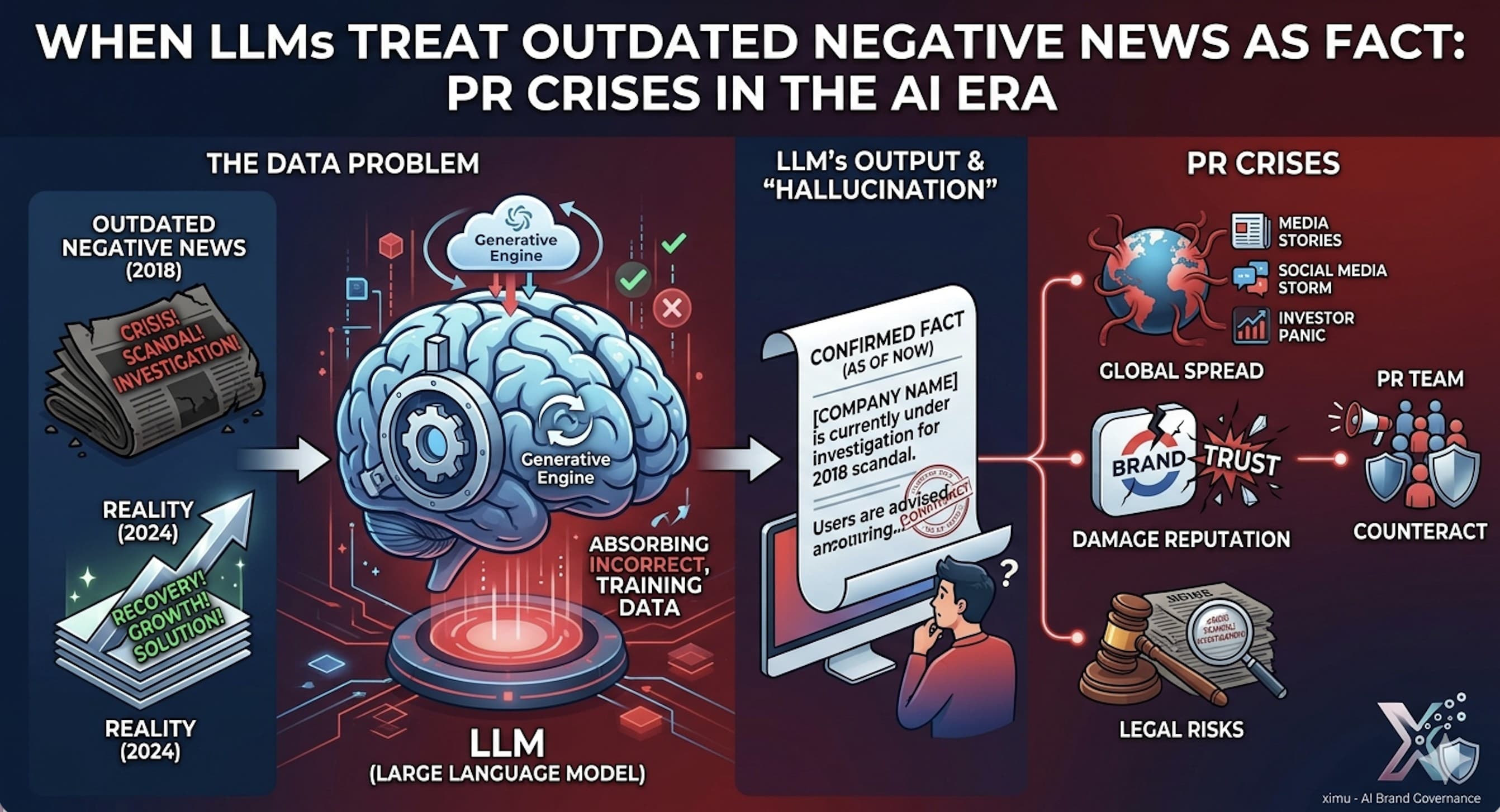 When LLMs Treat Outdated Negative News as Fact: PR Crises in the AI Era